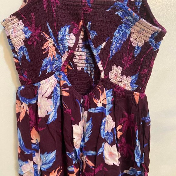 Purple Floral Dress, size S - Picture 2 of 3